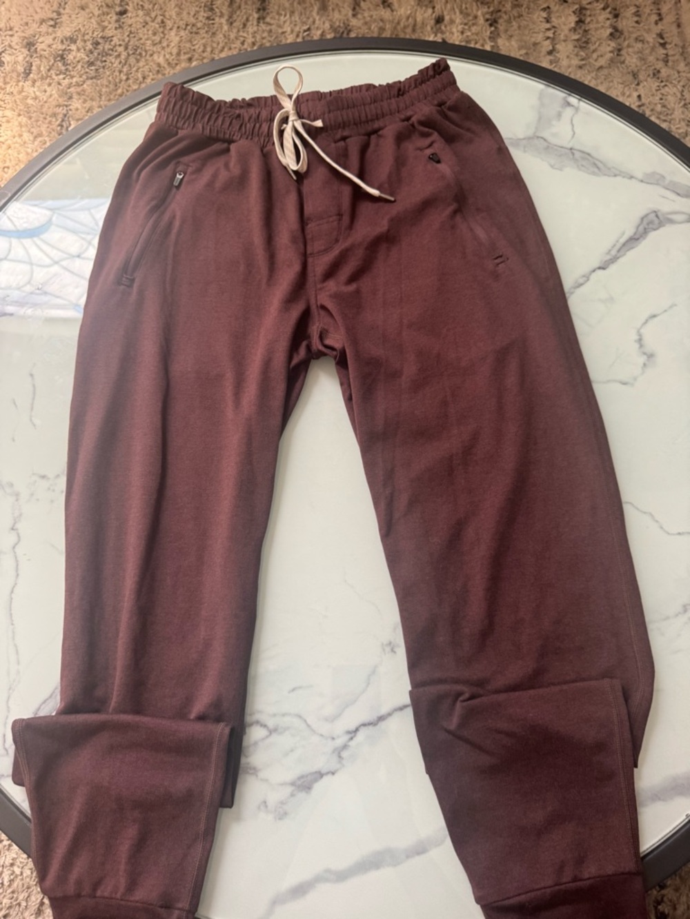 Vuori Chocolate Brown Men’s Jogger Sweatpants with Drawstring